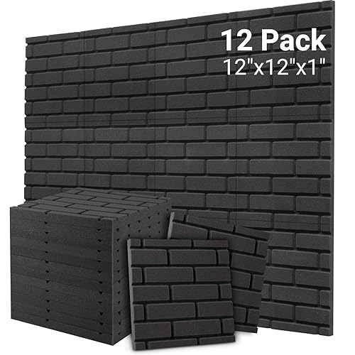 Sound Proof Foam Panels, Brick Shaped Soundproof Wall Panels, 12