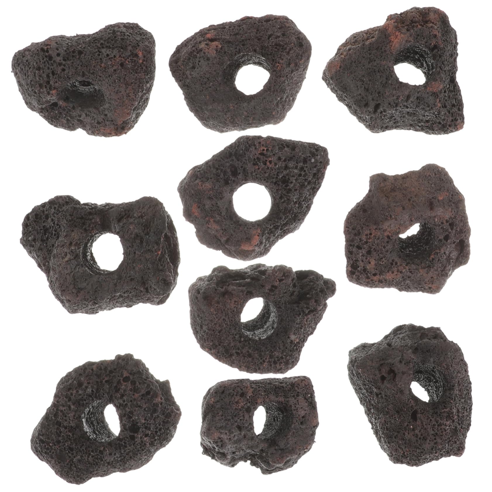 Yardwe 10piezas Anillos Fijación Rocas Volcánicas Unidades Decoración Peceras Acuáticas