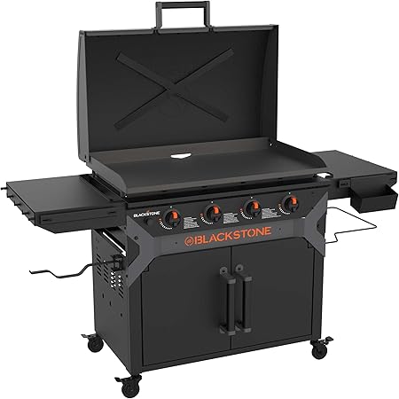 Blackstone 2309 Iron Forged 36” Omnivore Griddle with X-Braced Hood
