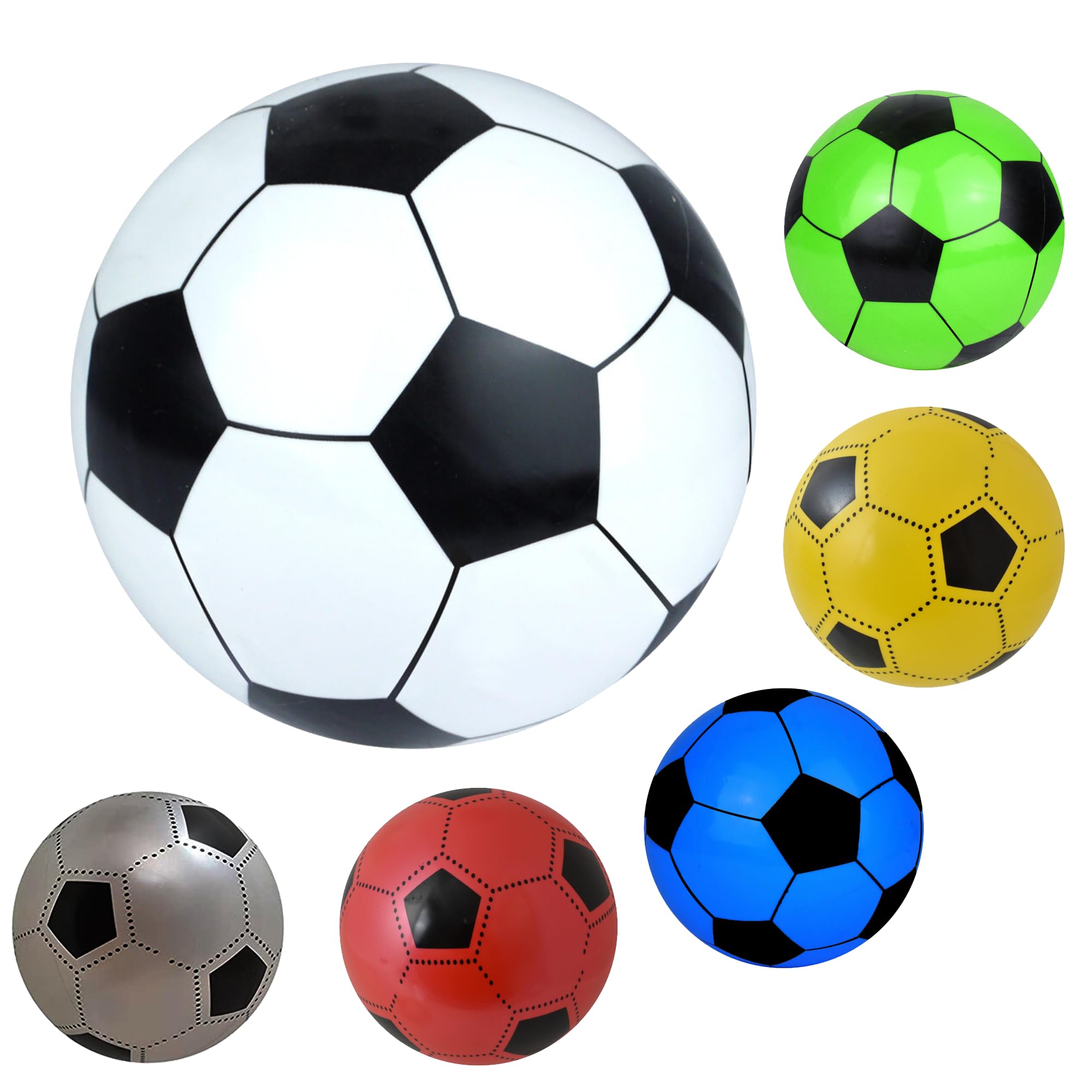 D.A.Y. Republic Kids Soft Lightweight Football - Size 5, Deflated PVC Panel, Ideal for Indoors & Outdoors, Beach and Garden