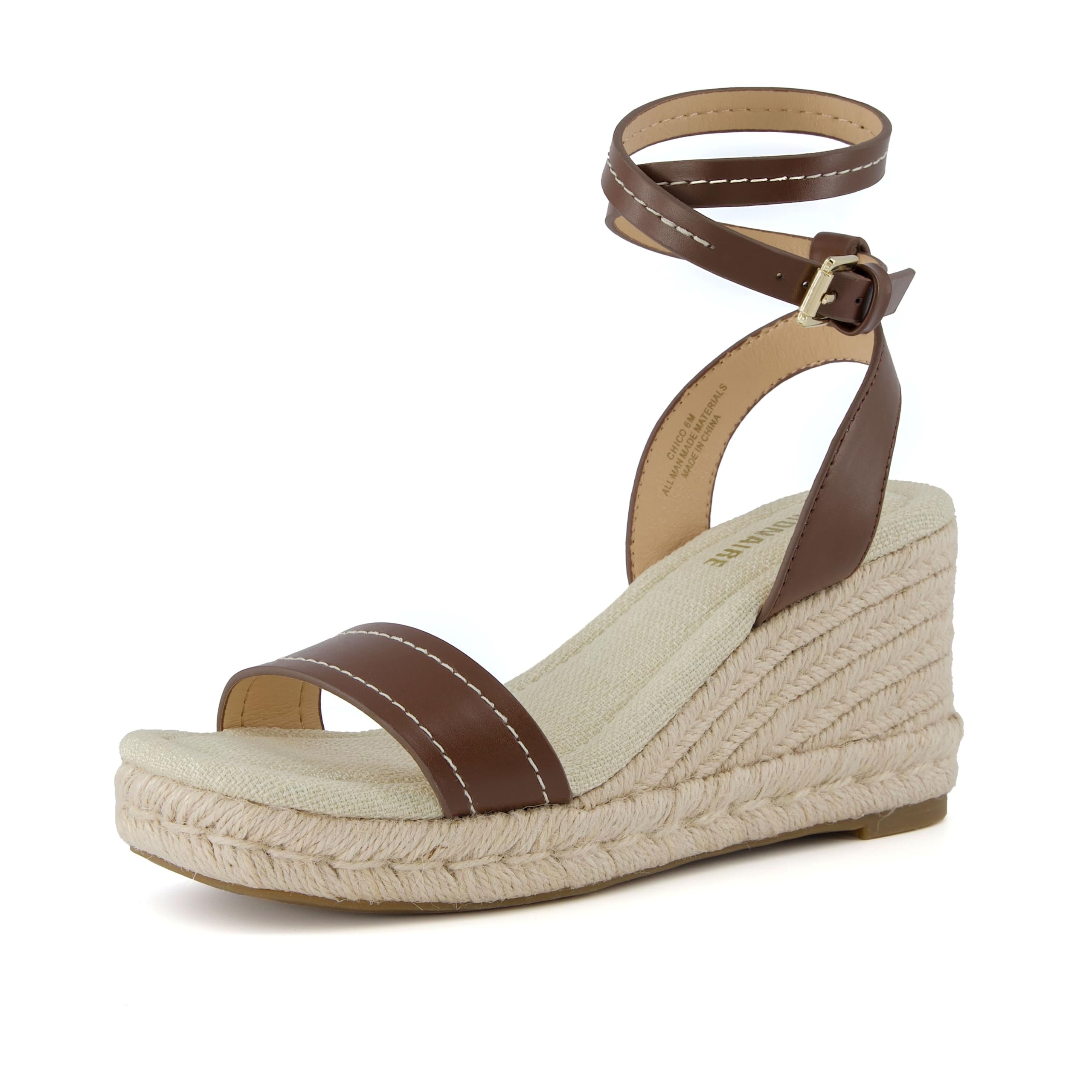 Women's Chico One Band Espadrille Wedge Sandal +Memory Foam