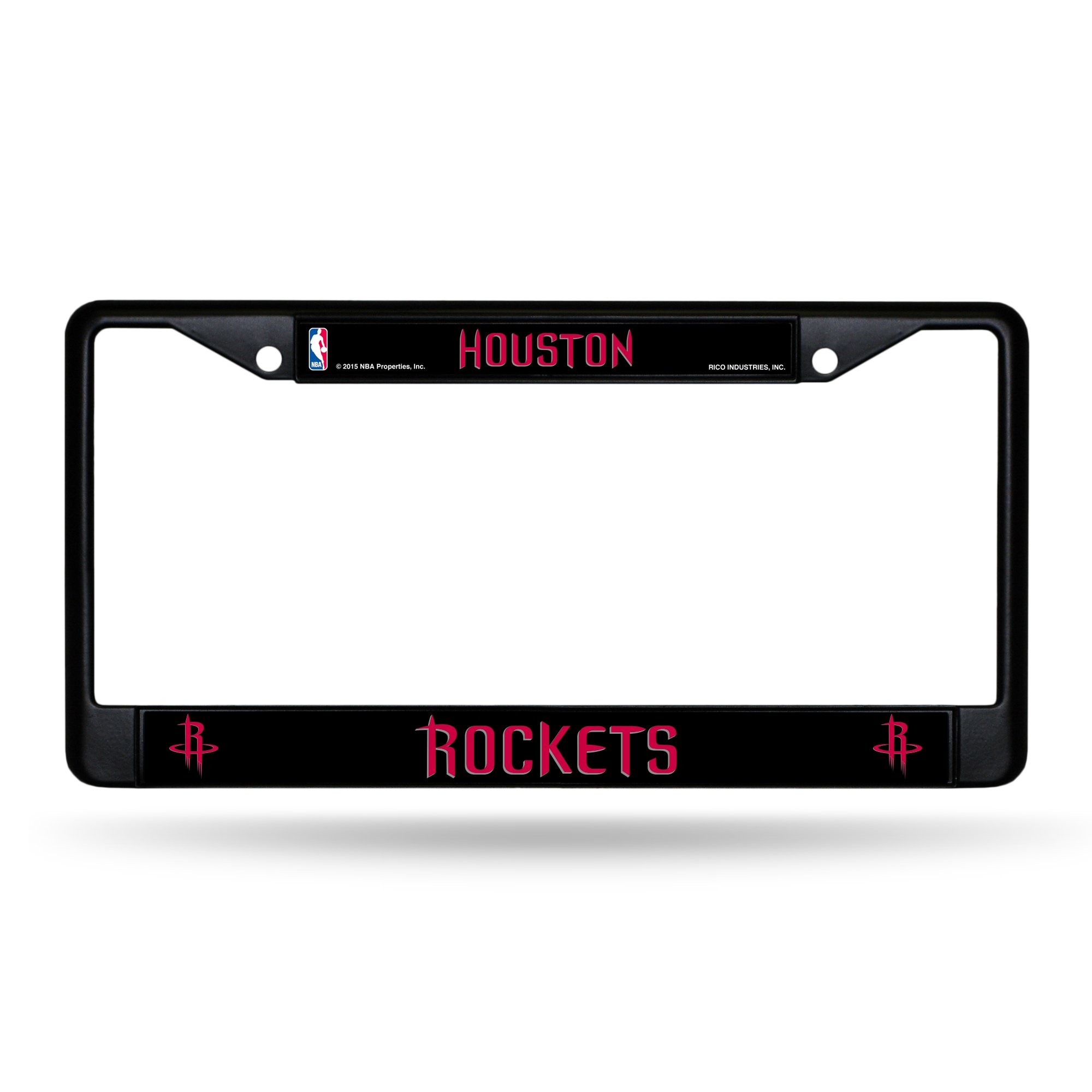 Rico Industries NBA Houston Rockets Standard Chrome License Plate - auto accessories | Mubboo