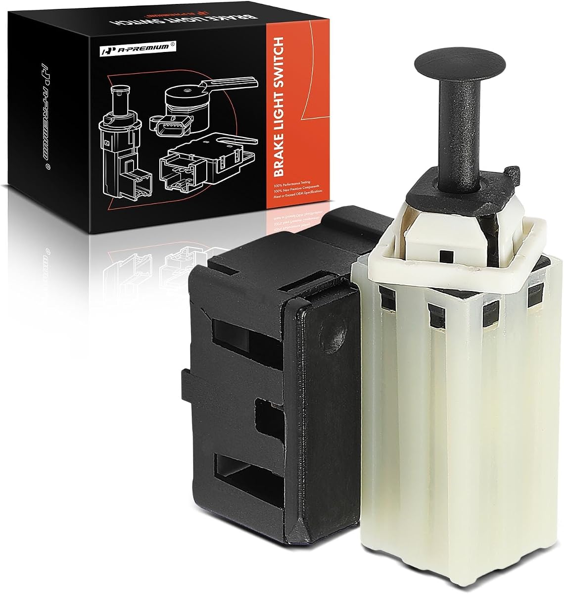 A-Premium 6 Pins Brake Light Switch Compatible with Ram, Dodge and SRT | for 1500 2500 2011-2012, 3500 2011, 1500 Classic 2019 & Ram 2500 2010 & Viper 2013-2014 - Replace# 56038914AB