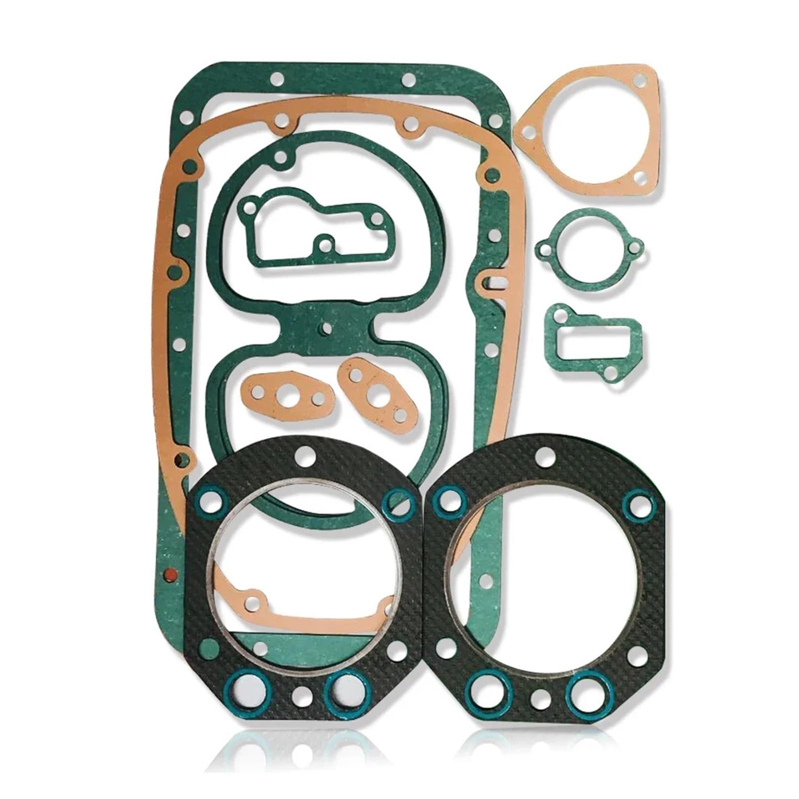 Qdkpgls Compatible With R80GS 1987 To 1996 R80 1976-1995 R80RT ST 1976 To 1995 R100GS 1976-1997 Motorcycle Engine Cylinder Crankcase Cover Gasket Kit(Army green)