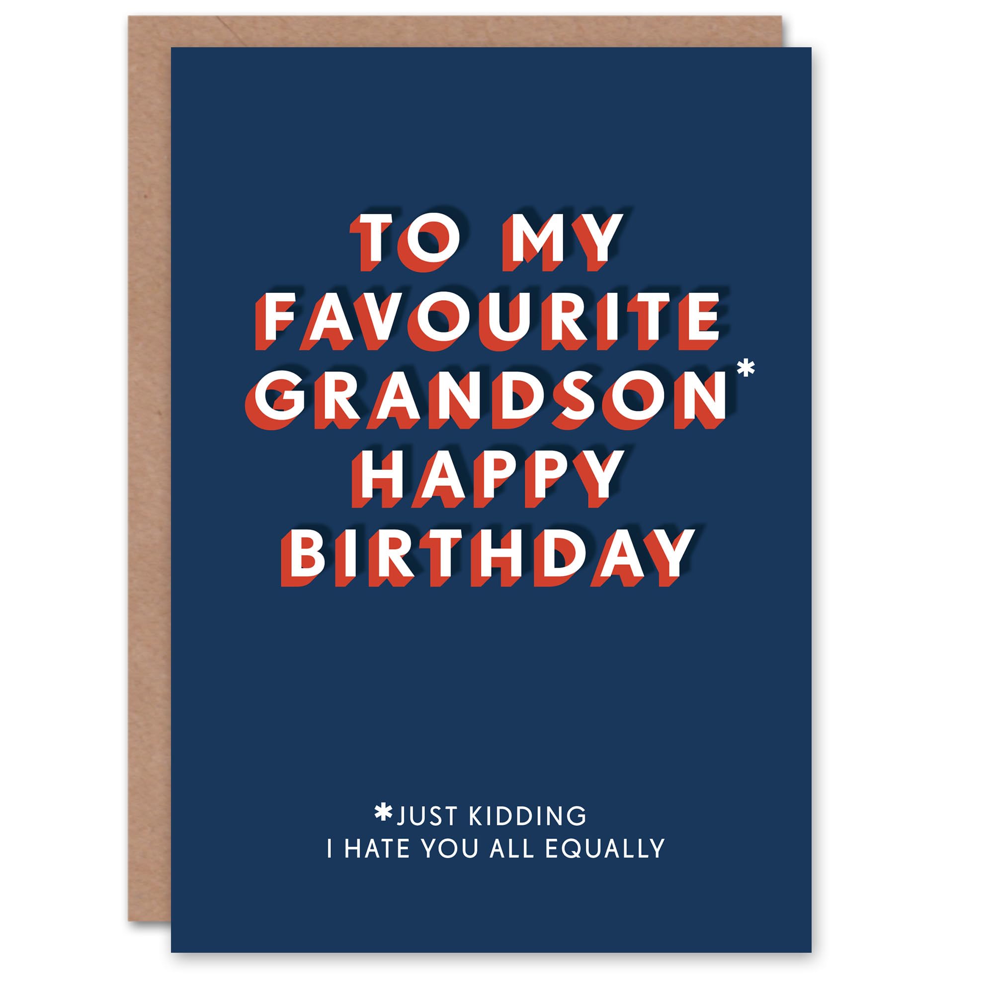 Artery8 Men's Birthday Card - Greeting Card - Dark Blue
