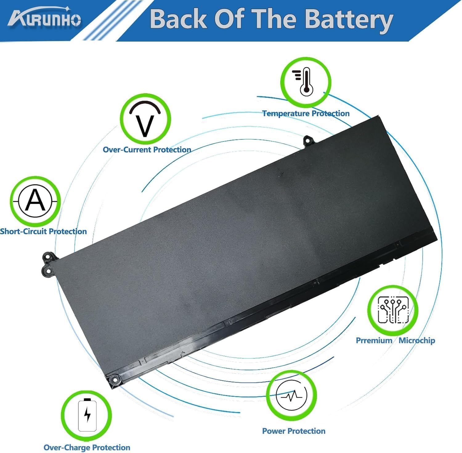 G91J0 41WH Laptop Battery Replacement for Dell Latitude 3320 3330 3420 3520 Inspiron 3510 3511 3515 3520 3525 3530 5320 5330 5410 5415 5418 5518 5430 5435 7415 7420 2-in-1 Vostro 5620 5625 V6W33 TN70C