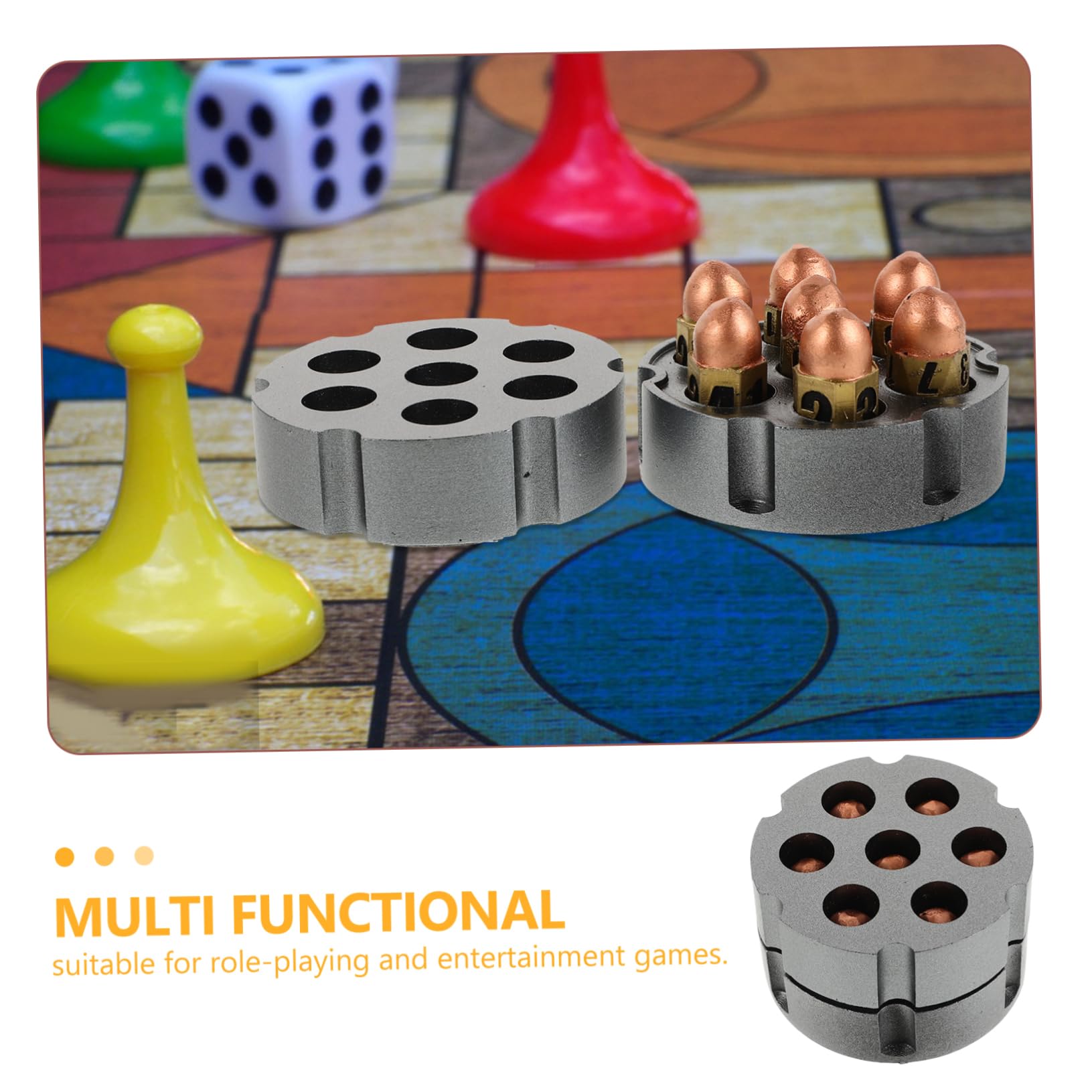ibasenice Set de Dés de Jeu de Société en Résine avec Socle, Léger et Facile à Transporter, pour Jeux de Rôle, Bars et Ktv