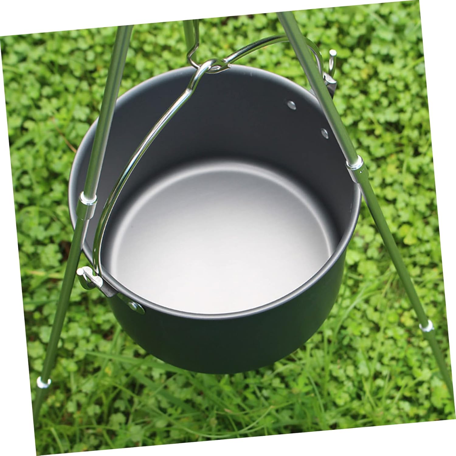 BESPORTBLE Outdoor Camping Kettle 4l Aluminum Saucepan Lightweight Non-Stick Pot for Camping for Hiking Backpacking and Picnics