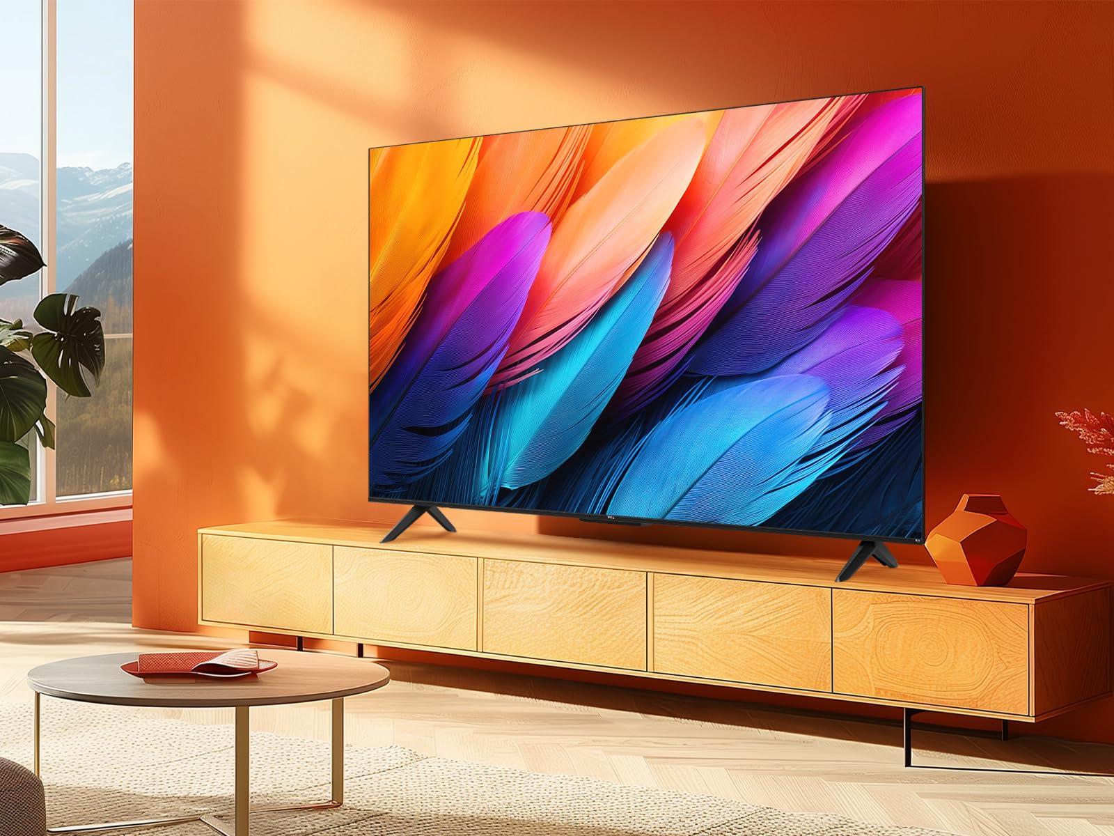 TCL 55PF650A Televisor 55 Pulgadas 4K UHD, Smart TV con Fire TV, Dolby Vision y Atmos, AirPlay 2, HDR10, DTS, Game Master, Control por Voz Alexa