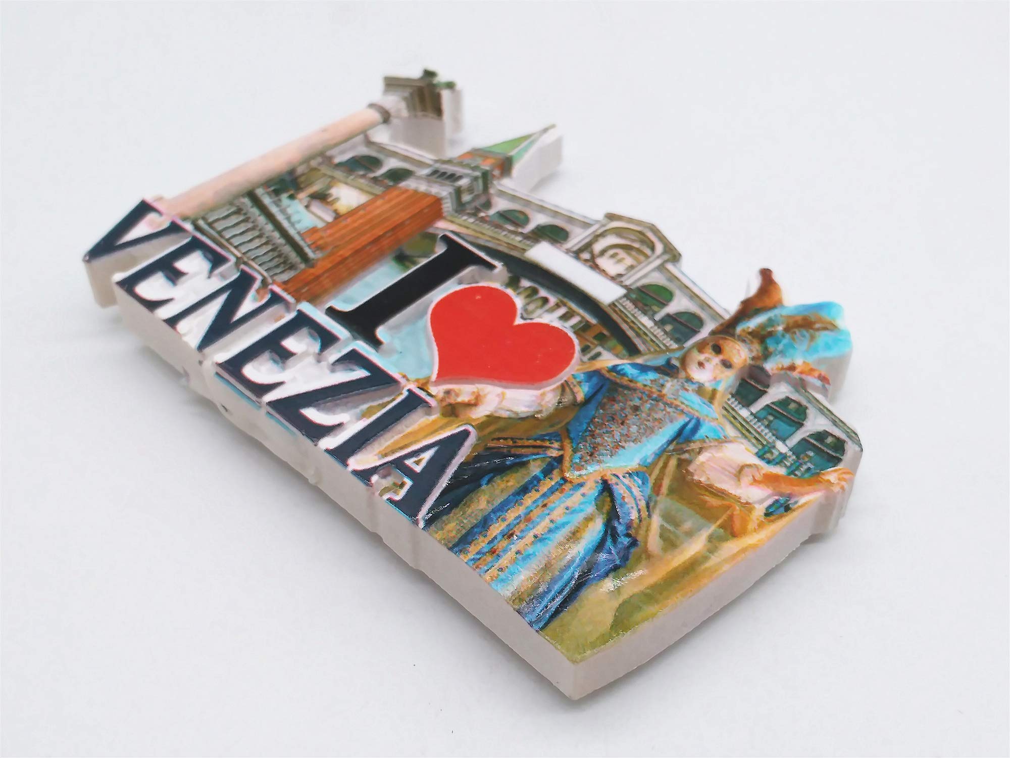 Calamite 3D Venezia In Resina - Set 3 Souvenir Italia Per Frigorifero