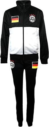 Aelstores. - Boys Football Tracksuit Bottoms New Top Training Kit Set Colour Germany - Size 4 4-5 Years