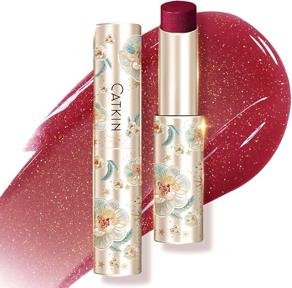CATKIN Baume a Levre Teinté, Gloss Repulpant Levres, Glossy Lip Balm, Naturel, Hydratant, pour É Claircir Les Rides Des Lèvres, Soin Des Lèvres et Reparateur, 3.4g - 1