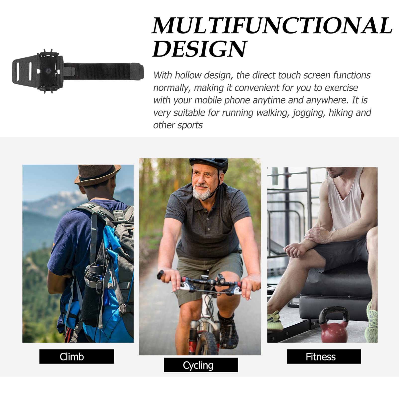 UPKOCH 4 Stück Handy-armtasche Handy-Armband Telefonhalter Zum Laufen Robustes Sportarmband-zubehör