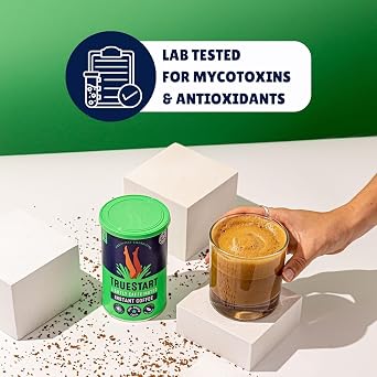 TrueStart Instant Coffee, Lightly Caffeinated, 100g, 3 Pack | Barista Grade, Full Flavour Premium Freeze Dried - 50:50 Colombian & Brazilian Arabica - Mycotoxin-Free & Antioxidant Rich