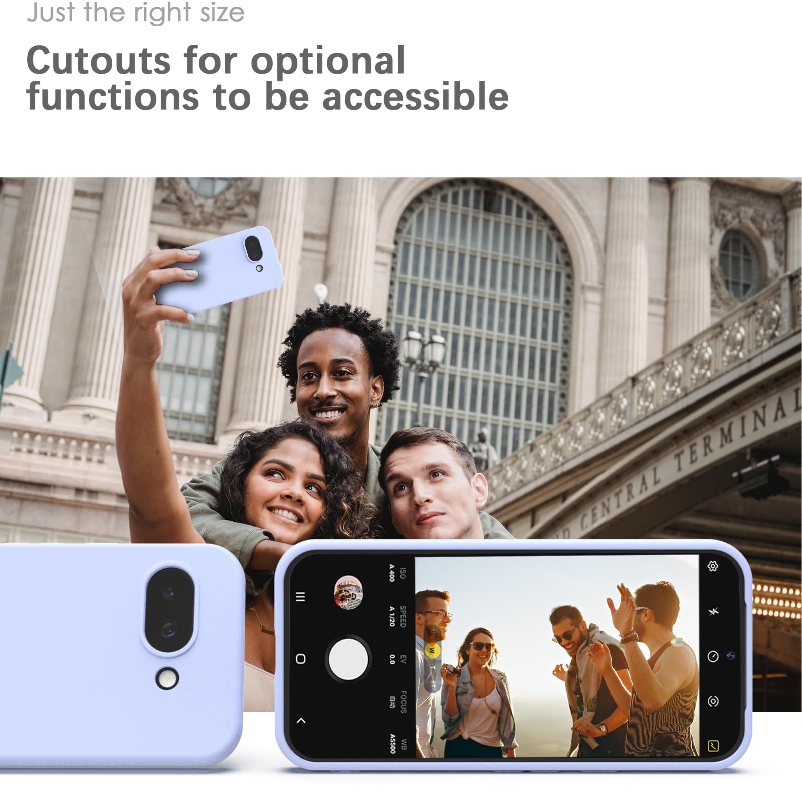YATWIN Silicone Back Case for Pixel 9A, Soft-Touch Phone Back Cover for Pixel 9A - Lilac — Amazon image 6