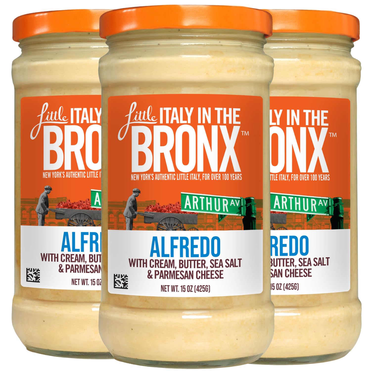 Amazon.com : Little Italy Bronx Alfredo Sauce, No Preservatives