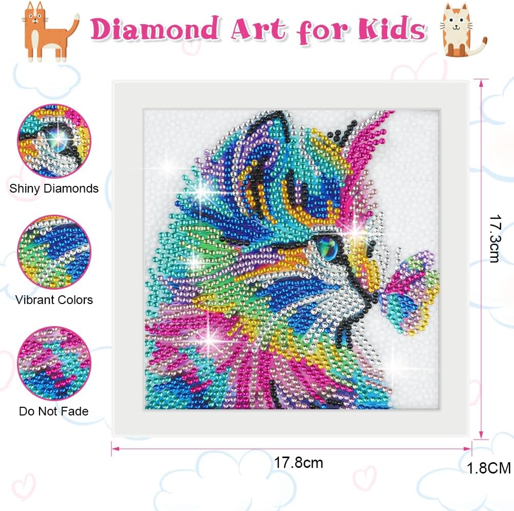 Diamond Painting Full Set - 4 Stuks 5D Foto's, Doe-Het-Zelf Set Met