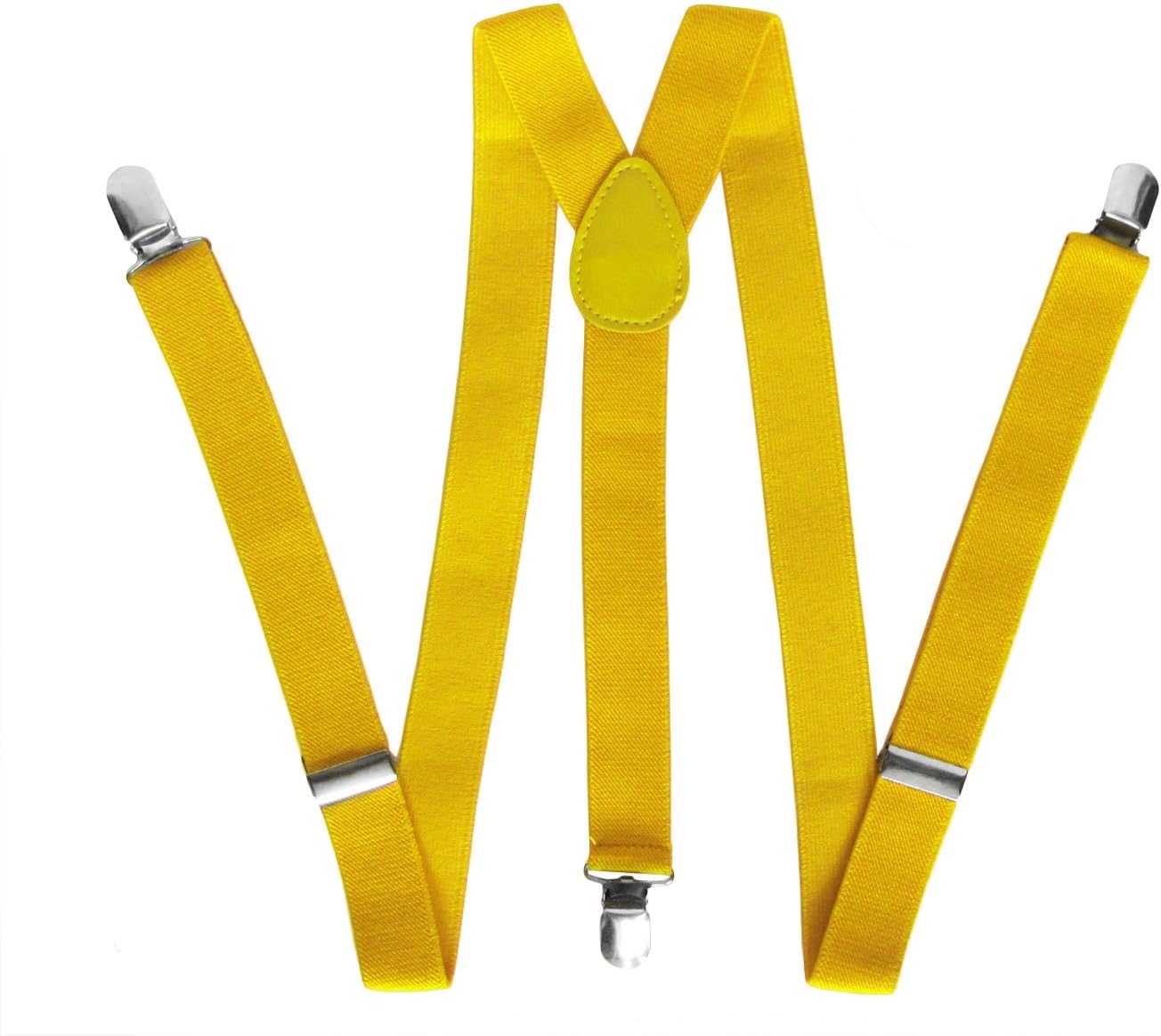 Yellow Suspenders Gothic Emo Punk Rocker Unisex