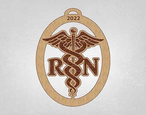 Miniatura 2 de RN, Registered Nurse, RN Gift, RN Christmas Ornament, RN Personalized Ornament