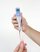Vista 2 de SX610 Probador tipo pluma impermeable de pH, ±0.1 pH de precisión, 0-14.0 pH de rango, apto para pruebas d tubo de ensayo, probeta de reemplazo.