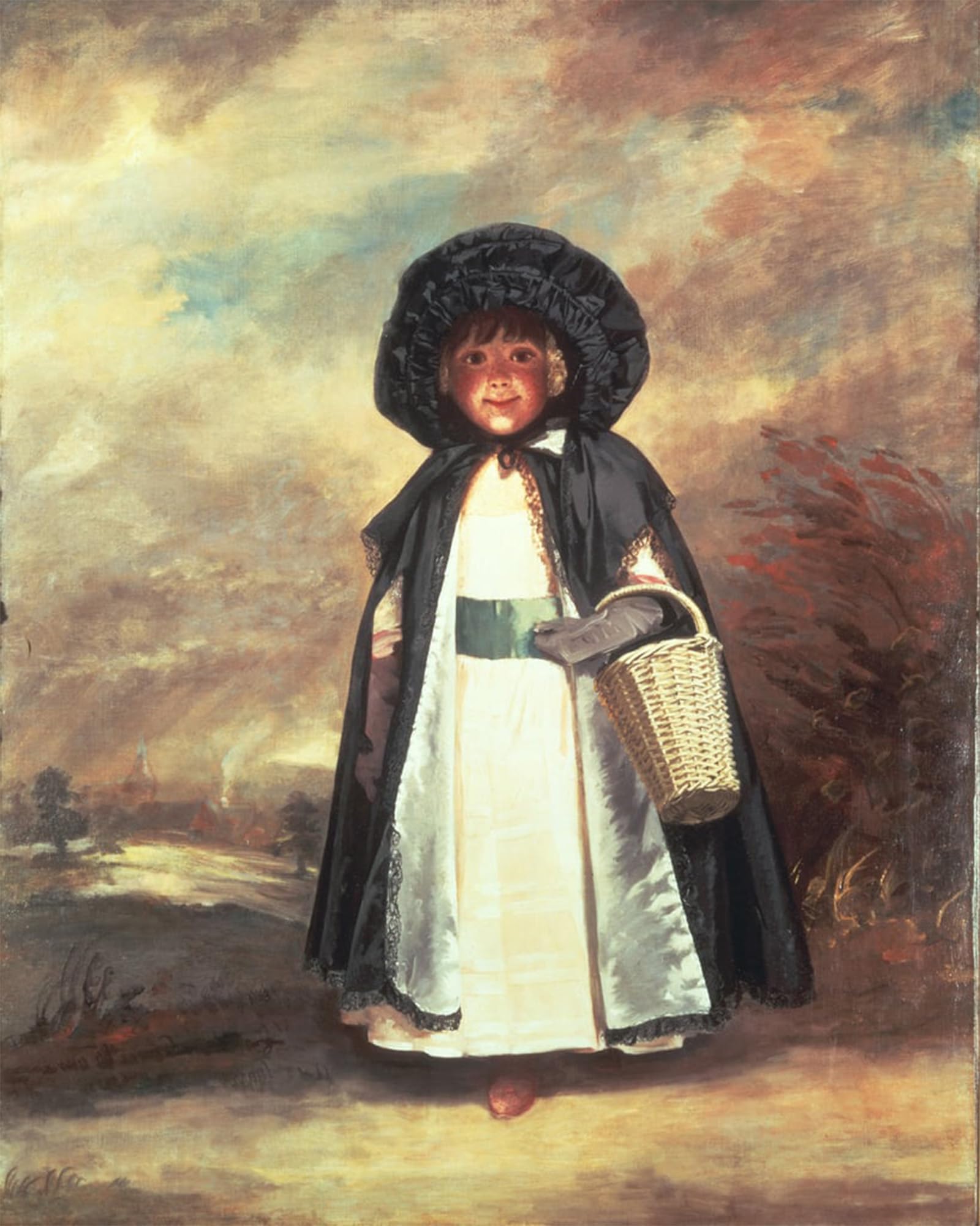 Toile Murale Abstraite Miss Crewe Joshua Reynolds Ambiance Cosy pour Grand Salon - 5