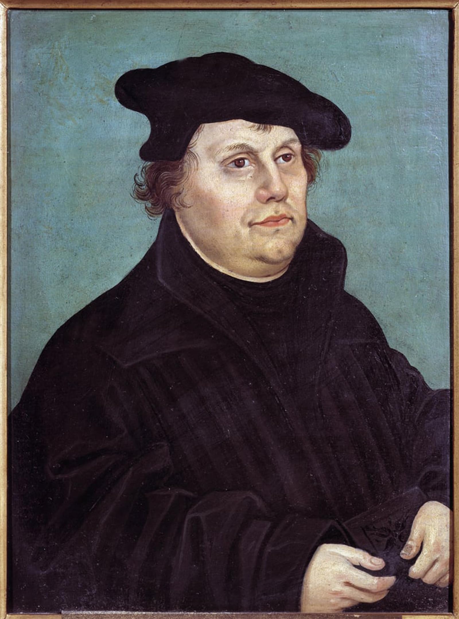 ARTXLXXBN Famous Painting Art Wall Decor Abstract Art Picture Portrait of Luther German Religious Reformer by Lucas the Elder Cranach Animal Pictures for Home Decor 60x90cm