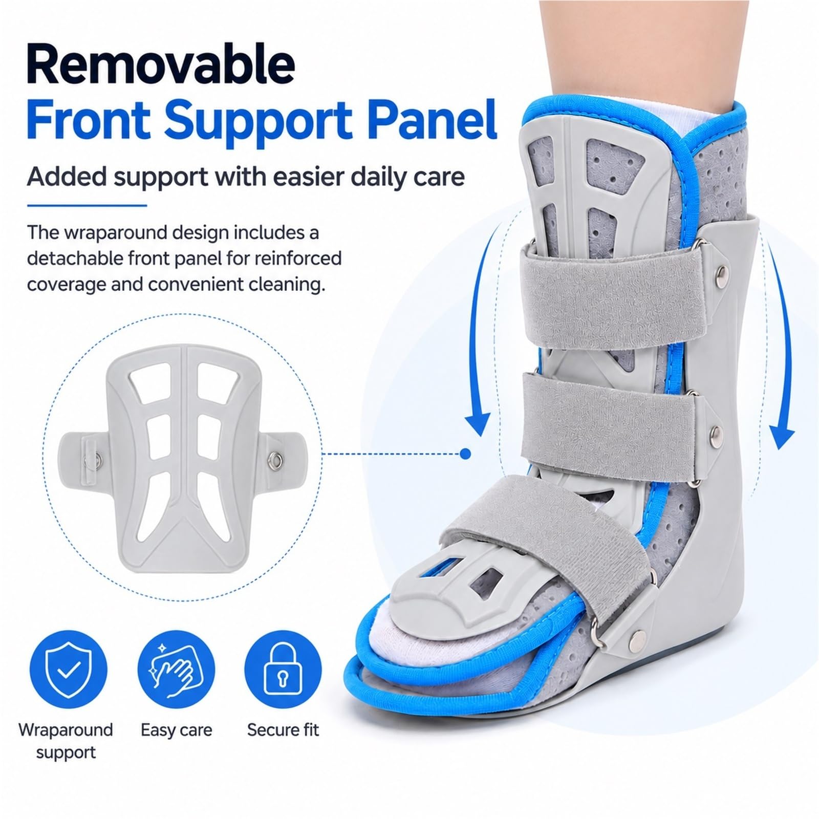 Ortesis Tobillo Pie Infantil AFO Férula para Pie Equino Niños Soporte Corrector de Marcha para Rehabilitación Parálisis Cerebral Hemiplejía y Esguinces