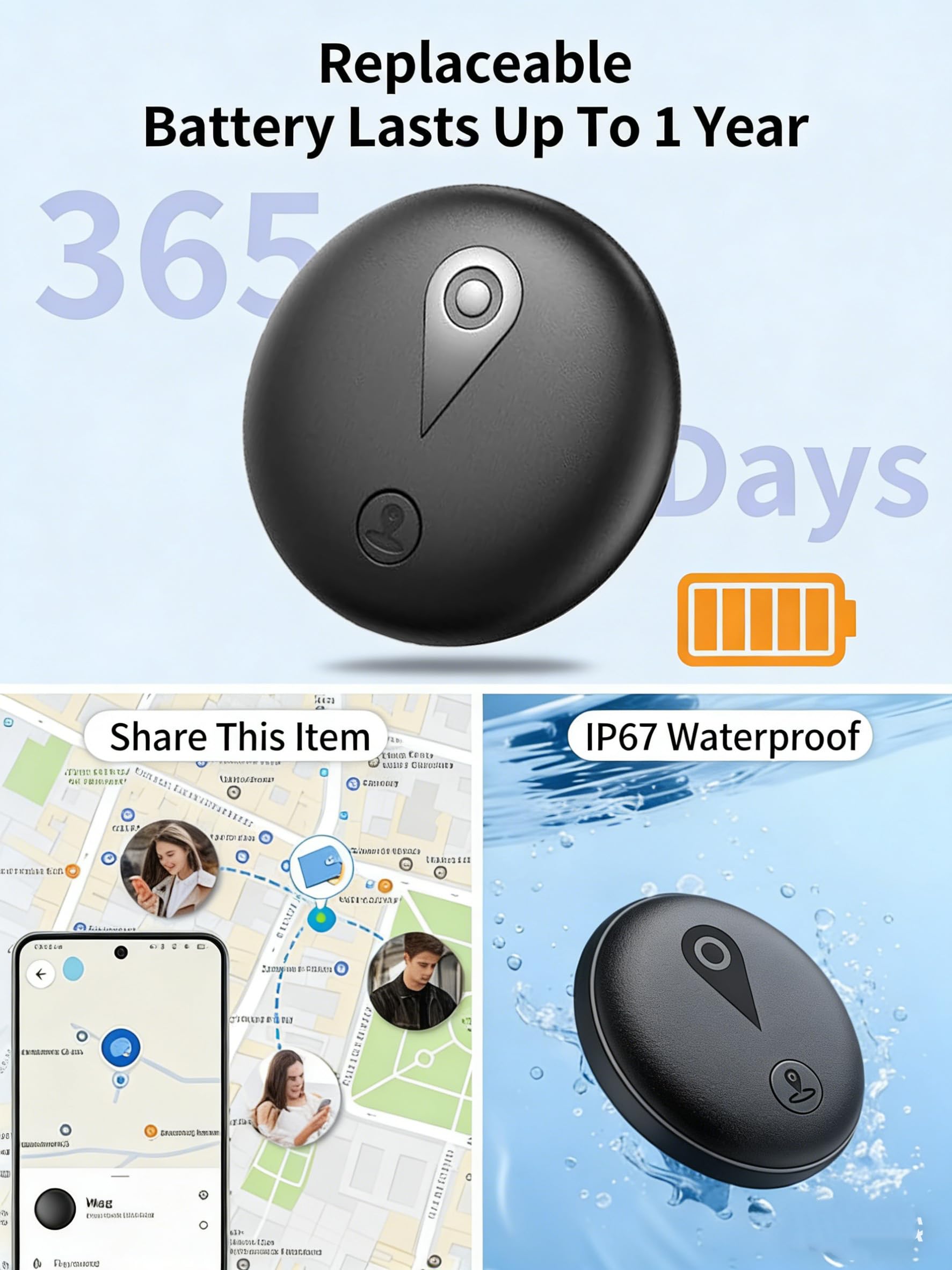 GPS Coche localizador (Compatible con Android e iOS) Localizador GPS para Coche Rastreador 2026 Magnético Rastreador GPS Sin Suscripción Seguimiento en Tiempo Real para vehículo,Mascotas