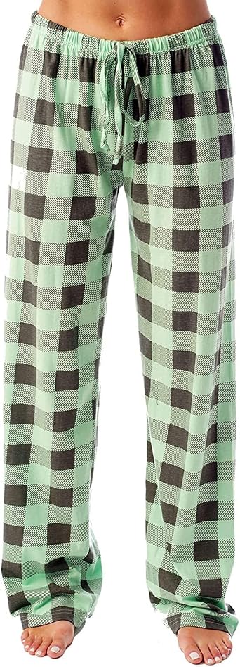 Pajamas for Women Buffalo Plaid Pjs Pants Comfy Fleece Christmas Sleepwear Bottom