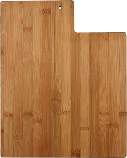 Utah State Shaped Bamboo Wood Cutting Board For New Family Home Housewarming Wedding Moving Gift