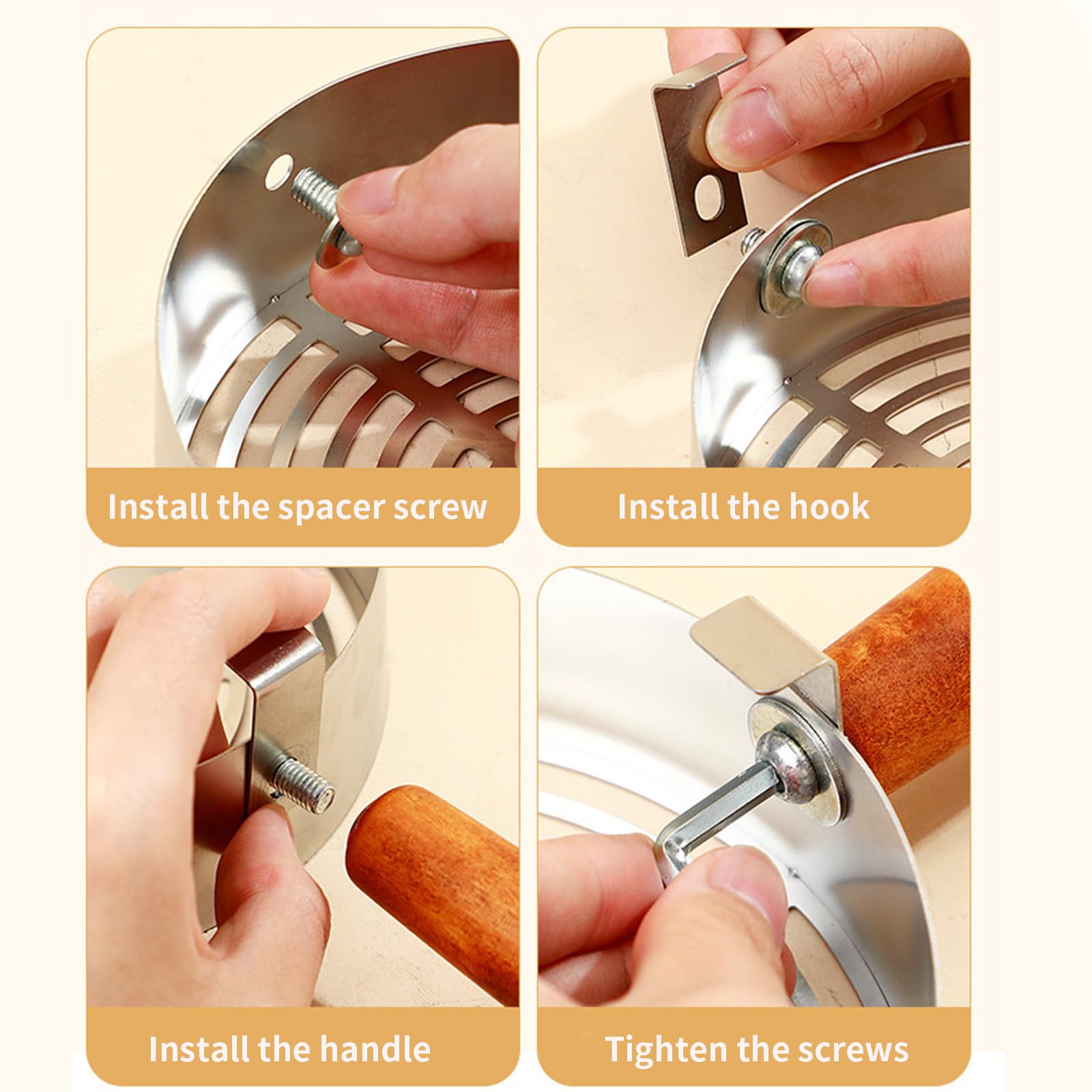 Stainless Steel Metal Cat Litter Scoop with Holder,Heavy Duty Litter Scooper & Speed Sifter,Dual-Width Holes for Quick Cleanin,Suitabla cat Scooper for Cat Litter Box,Durable, Heavy Duty - image 5