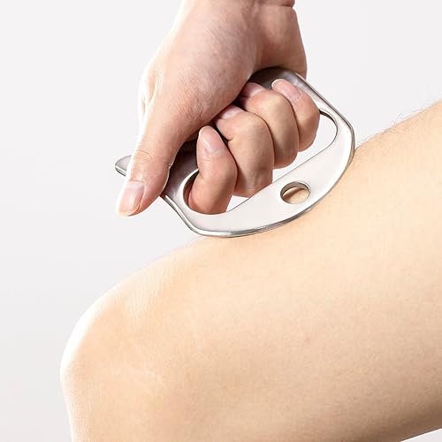 Miniatura 4 de NCCYOOT Gua sha - Juego de 4 herramientas de masaje Gussha de acero inoxidable, herramienta de masaje Gussha, herramienta de raspado muscular para