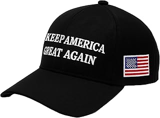 Keep America Great Again MAGA Baseball Cap for Men & Women Unisex - Adjustable Dad Hat Embroidered USA Flag