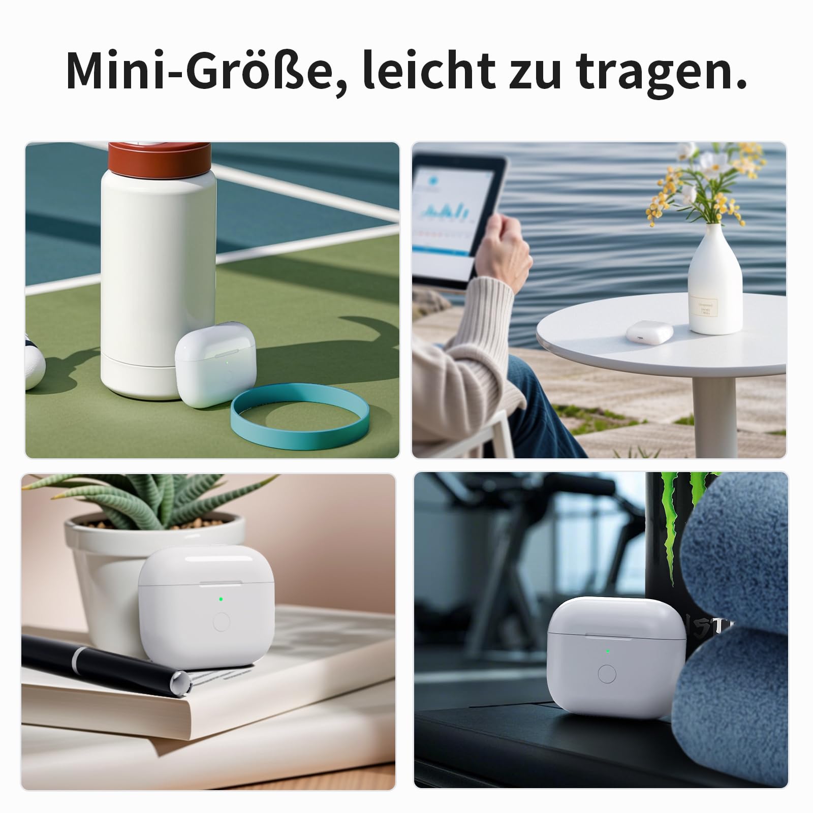 Kabelloses Ladecase Kompatibel mit AirPods Pro 1 und AirPods Pro 2,Wireless Charging Case Original Ersatz Replacement,Bluetooth Pairing Sync Button