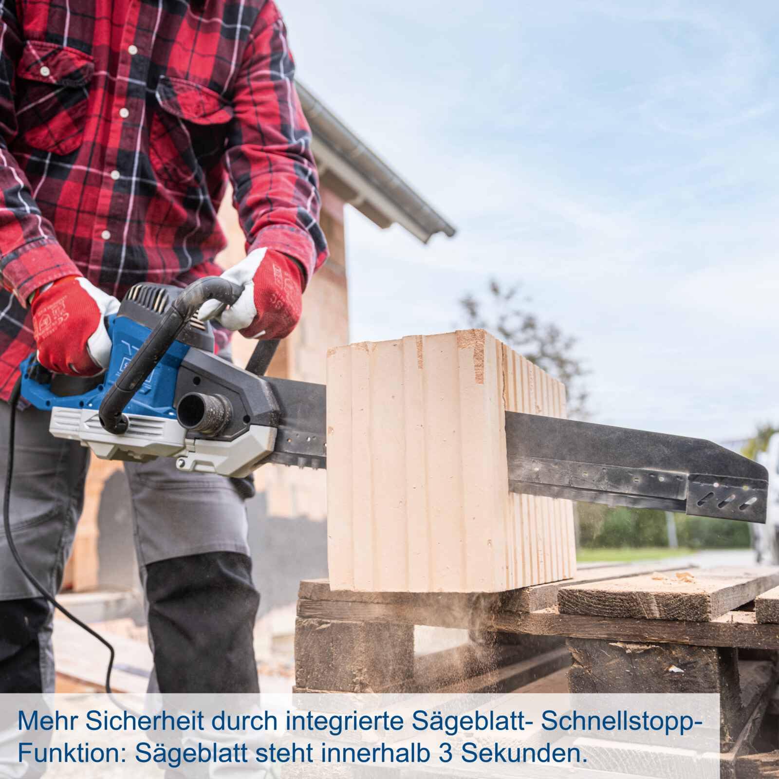 Scheppach Scie universelle électrique AZE430-1500W - Longueur coupe 430mm | Longueur de coupe : 430 mm - Course : 40 mm - fonction d'arrêt rapide et adaptateur d'aspiration - câble de 2m