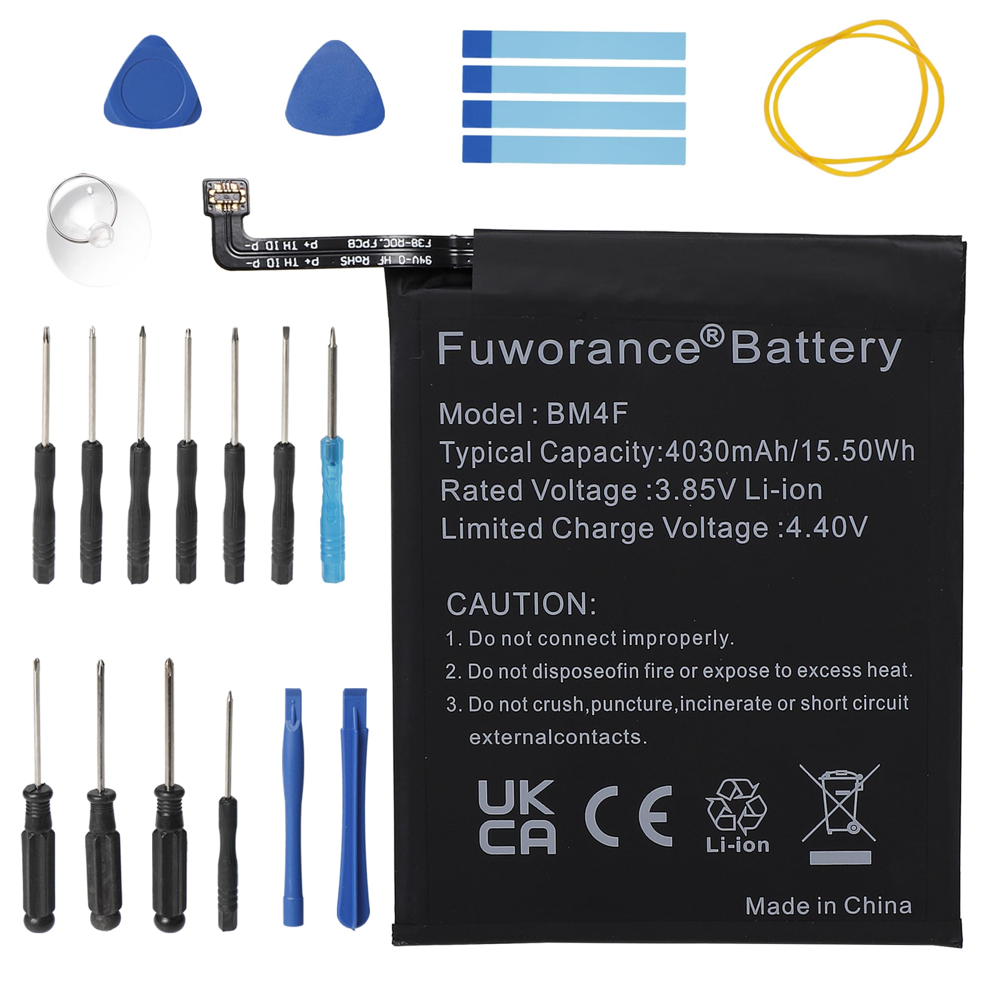 4030mAh 3.85V BM4F BaterÃa de repuesto compatible con Xiaomi Mi A3/CC9e Premium Edition Dual SIM/CC9e Standard Edition Dual SIM/Mi9 Lite/M1906F9SC Smartphone Handy Li Ionen BaterÃa + Juego