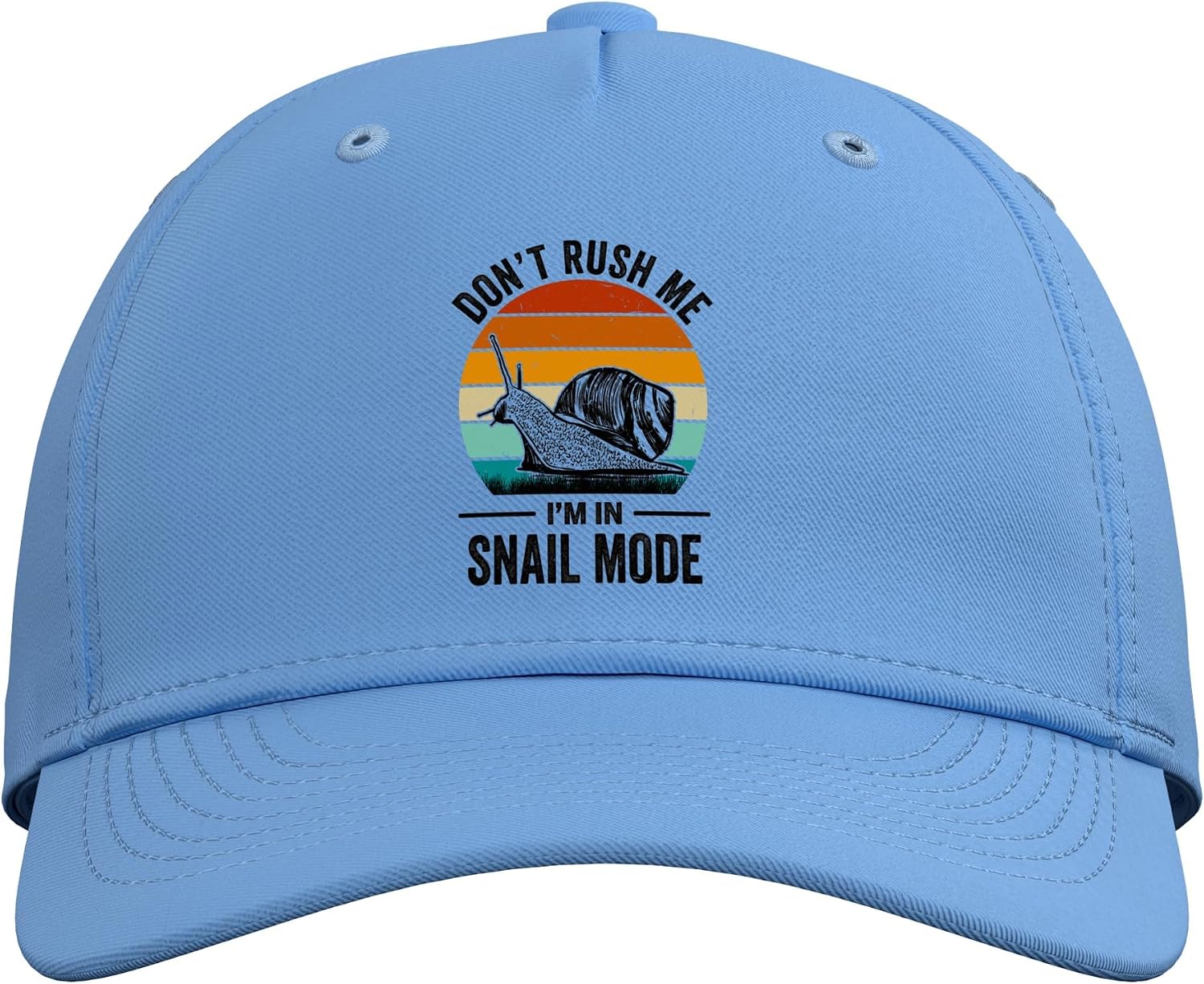 Funny Snail Pun for Snail Lovers Adjustable Baseball Hat image 2