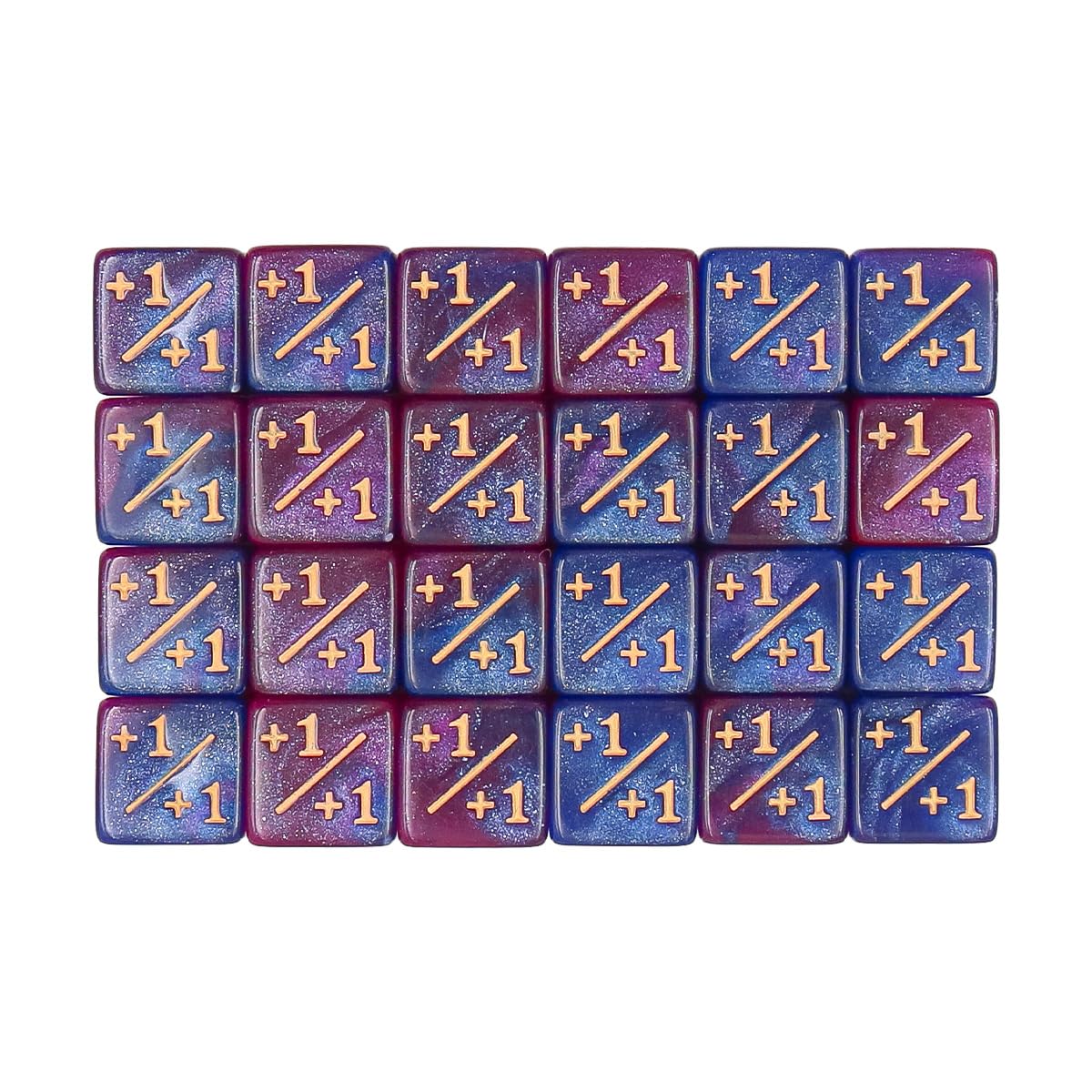 Namvo 24PCS Dice Cube Counter D6 Dice Set for MTG CCG Card Game Accessories, White, 16mm