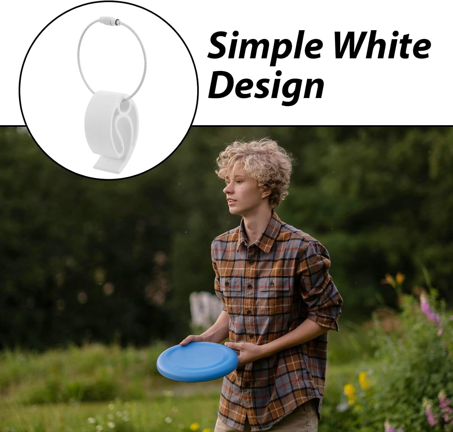 3pcs Portable Flying Disc Clip Buckle with Ergonomic Grip and Pe Material for Outdoor Sports for Family Gatherings and Team Competitions Lightweight Disc Carrier