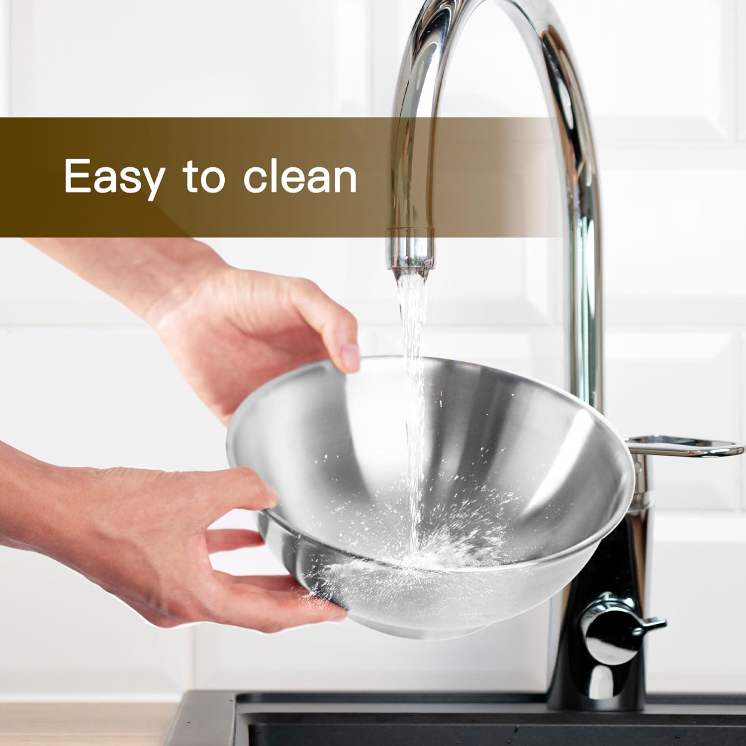 IMEEA Large Soup Bowls 54 Oz Salad Bowl Double Wall Insulated SUS304 Stainless Steel Serving Bowls for Ramen, Pasta, Snacks – Set of 2 - Image 7