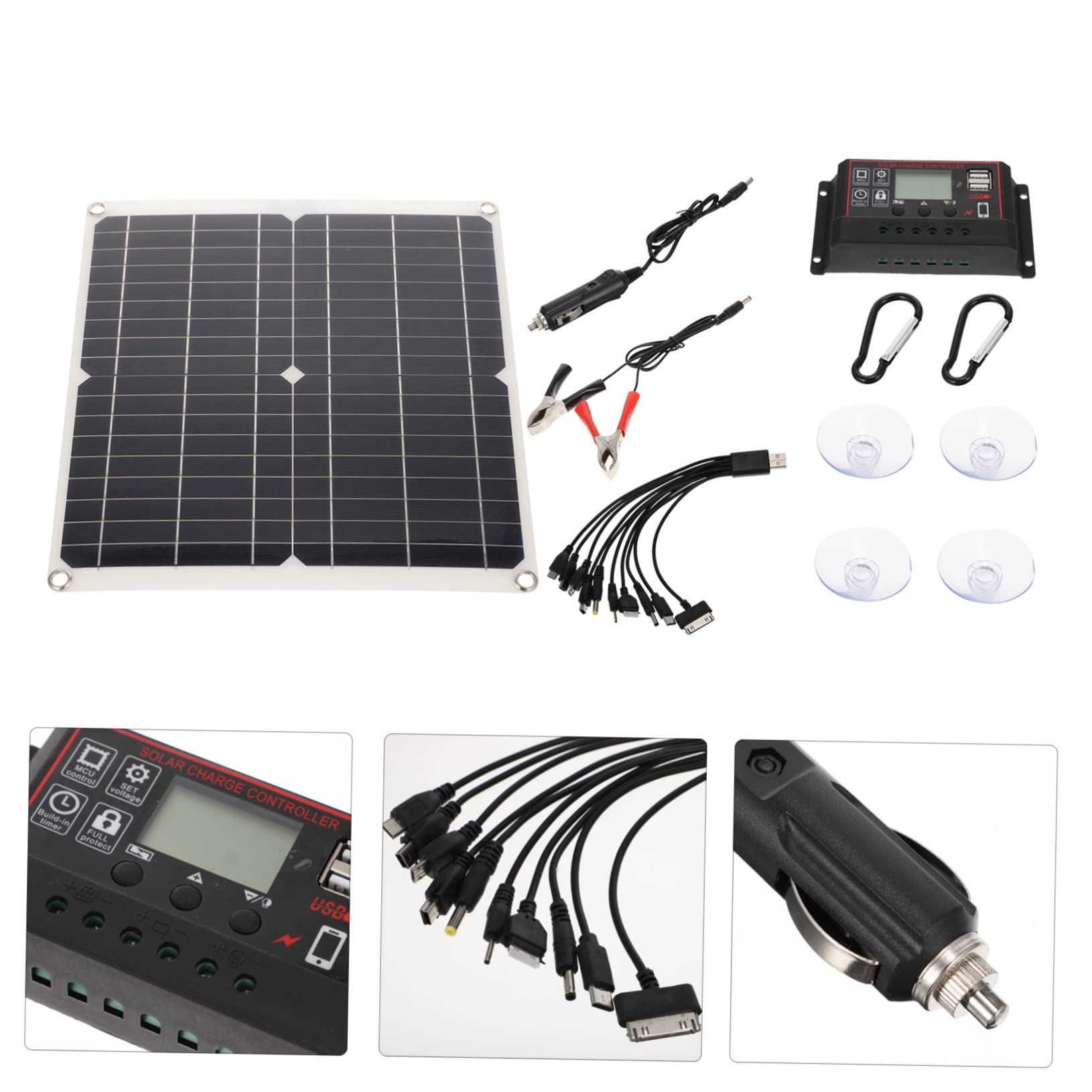 DOITOOL 25w Solar Panel Charger Solar Charging Station for Hiking Camping Emergency