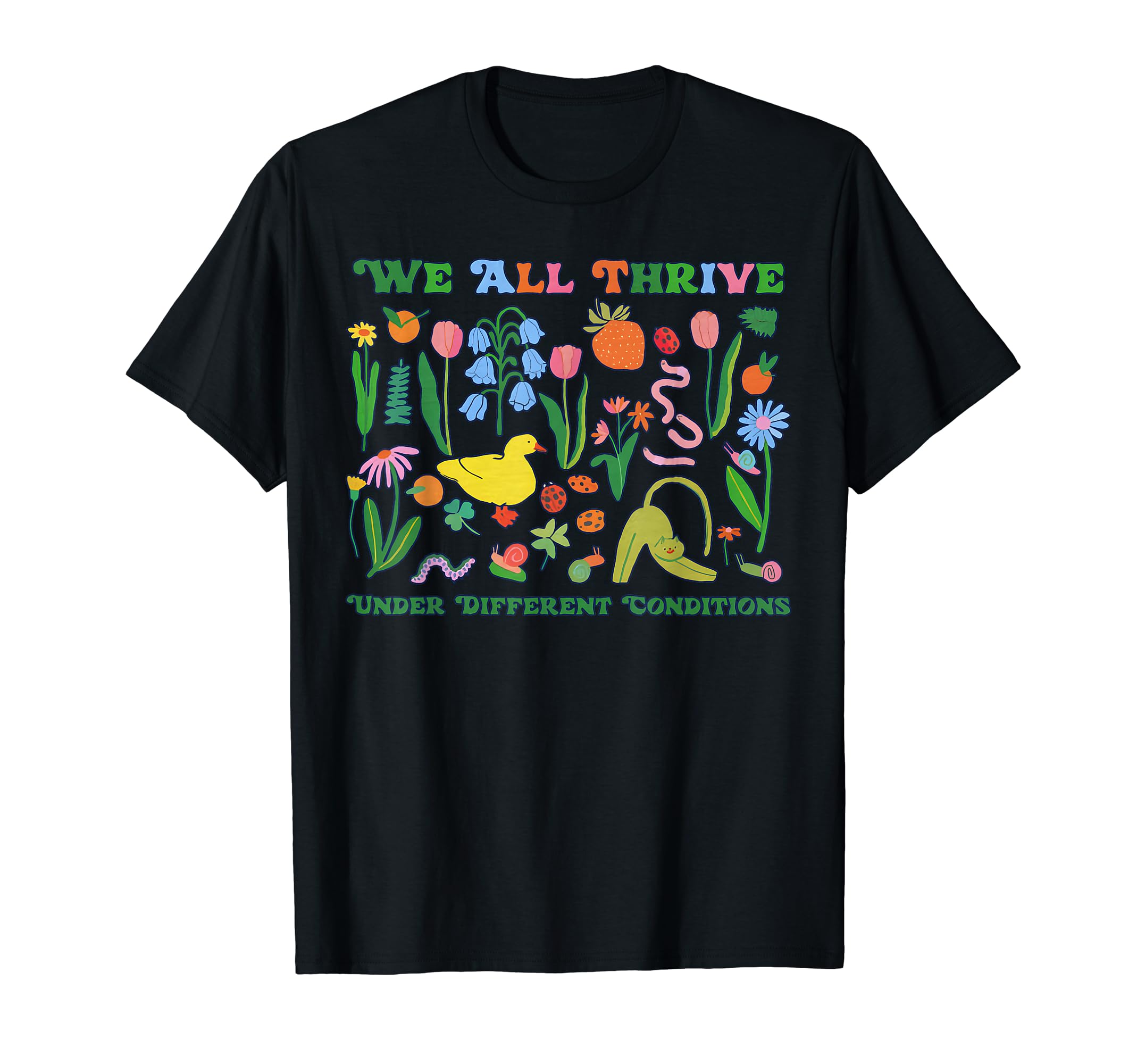 GenericWe All Thrive Under Different Conditions Autism Teacher T-Shirt