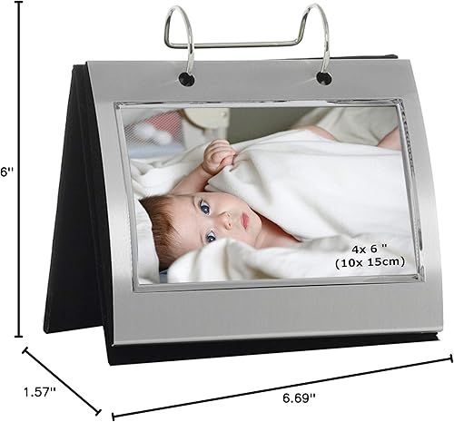 Miniatura 5 de Photo Frames Álbum de tapa libre de color plateado - Capacidad para 50 fotos de 6 x 4 pulgadas