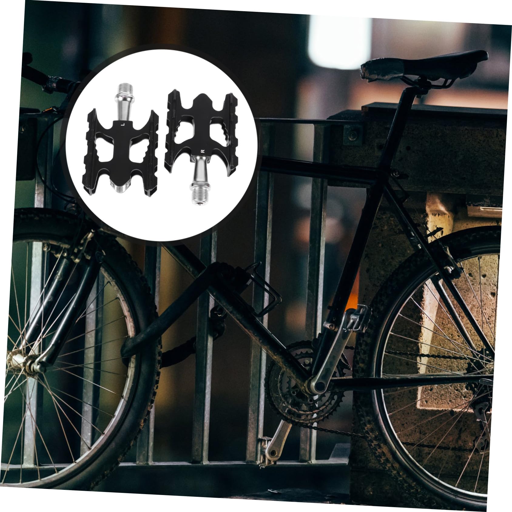 Bicicleta Aleación Antideslizantes Plataforma Grande con Rodamientos Sellados para Montaña y Carretera