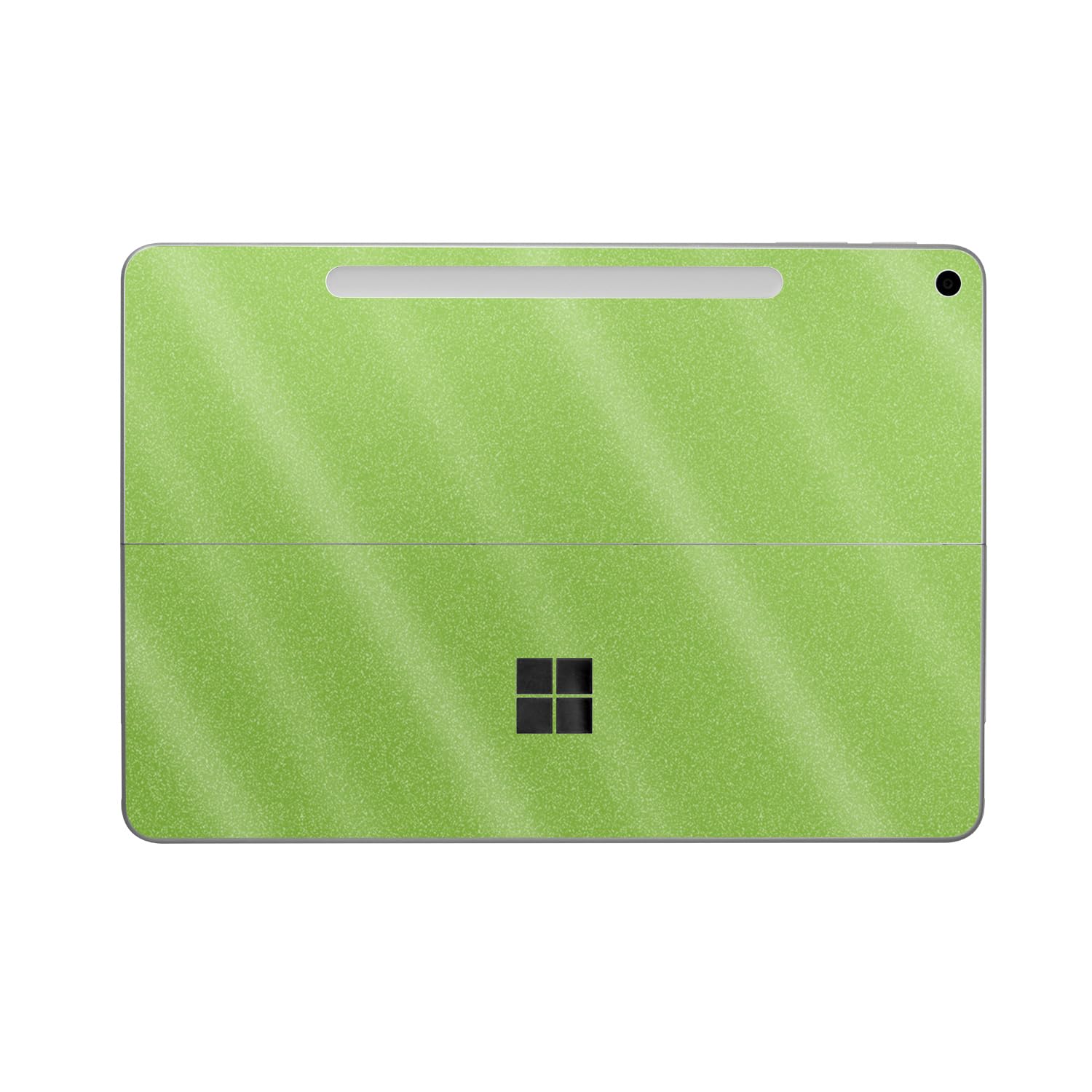 Glossy Glitter Tablet Skin Compatible with Microsoft Surface Pro 12" (2025) - Solid Lime Green - Premium 3M Vinyl Protective Wrap Decal Cover - Easy to Apply | Crafted in The USA by MightySkins