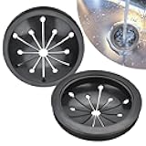 2 Pack Garbage Disposal Splash Guard 3-1/8 Inch Collar Sink Baffle Garbage Disposal Stopper Compatible with Waste King, Whirlaway, GE and Other EZ Mount Disposals