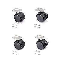 Algopix Similar Product 14 - Emuca 2036717 castos Pack of 4 castors