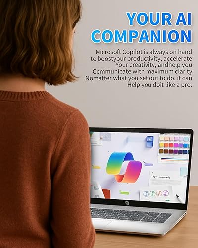 Miniatura 8 de HP Computadora portátil 17, Intel 8-Core i3, pantalla antirreflejo, 16 GB de RAM, SSD de 512 GB, Windows 11 Pro, teclado numérico, Copilot AI,