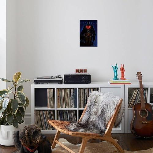 Miniatura 88 de Trends International DC Comics: Dark Artistic - Póster de pared de Superman, 34 pulgadas de largo x 22.4 W, versión premium sin marco