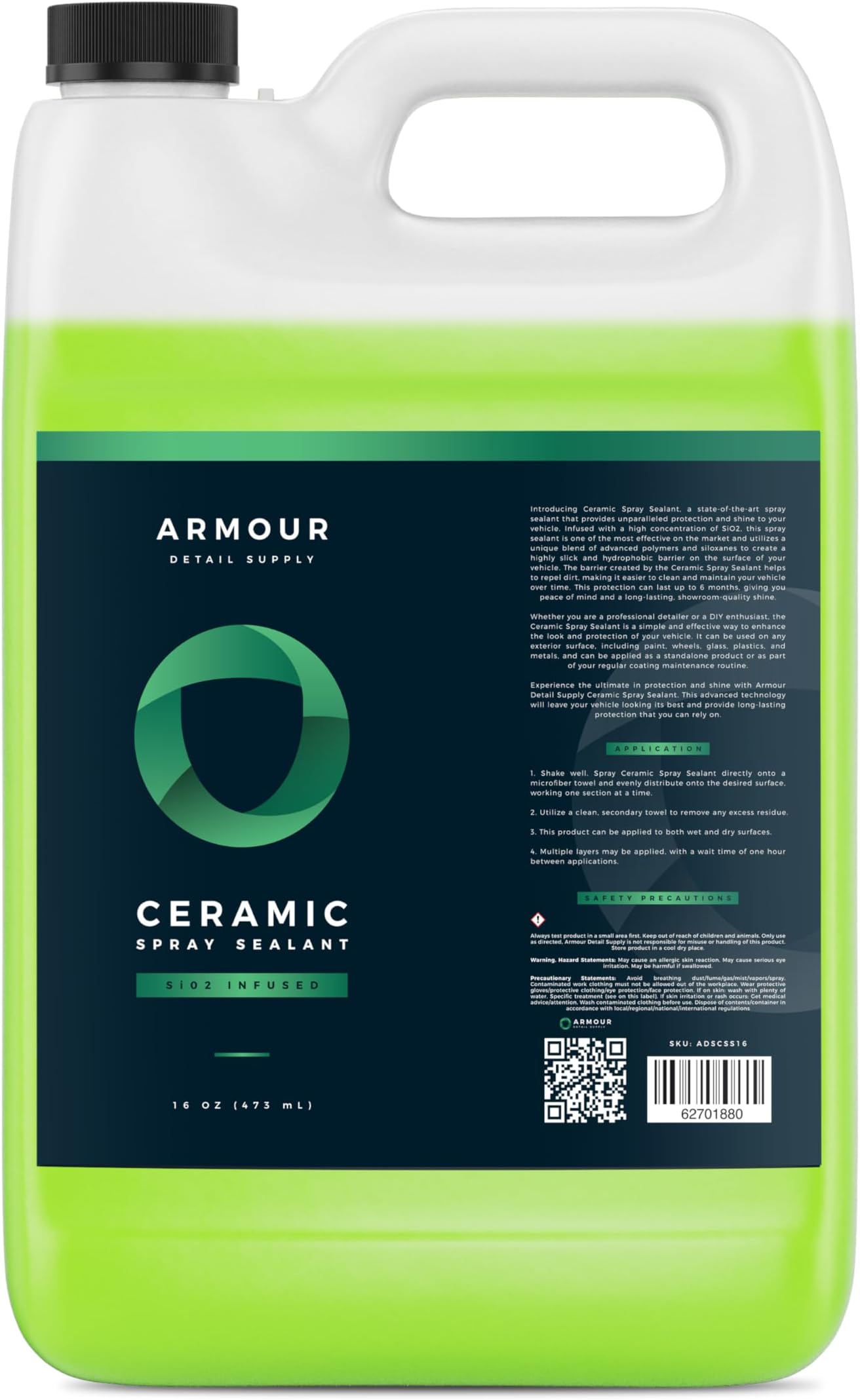 Ceramic Spray Sealant Coating - Superior Automotive Protection, Safe on all Vehicles, Ultra Hydrophobic